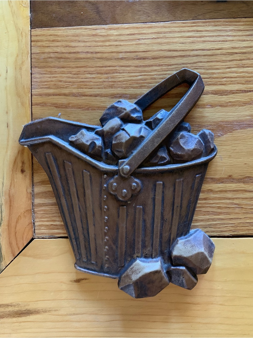 Rustic Brown Bucket Wall Decor - Home Wall Art
